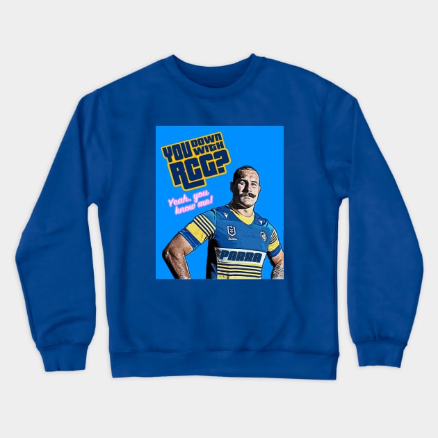 Parramatta Eels - Reagan Campbell-Gillard - DOWN WITH RCG? Crewneck Sweatshirt by OG Ballers